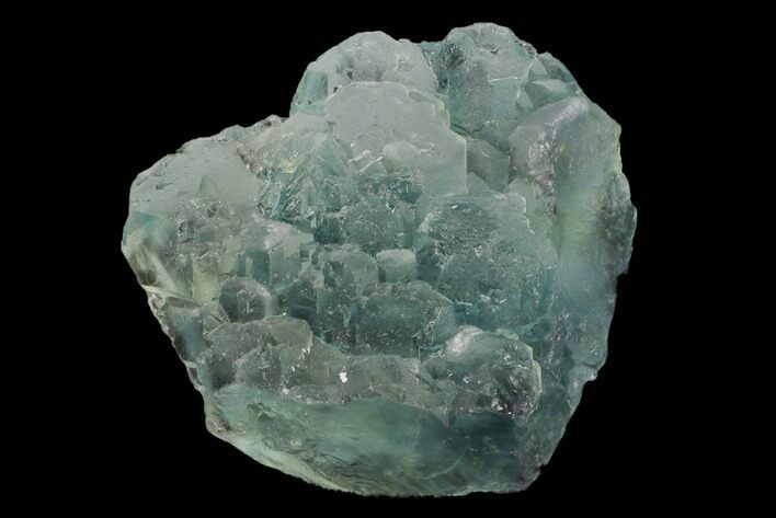 Light Green Stepped Fluorite Crystal Cluster - China #120316